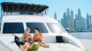 Dubai Marina Yacht Tour with Breakfast or BBQ - Image 4