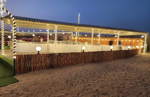 Dubai Desert Safari Dinner Setup