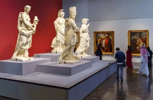 Louvre Museum Abu Dhabi Statue