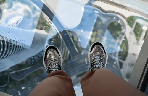Sky Views Dubai Under the Glass View
